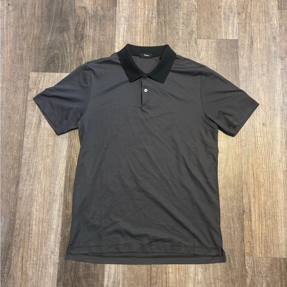Theory Striped Polo Shirt - Picture 1 of 3